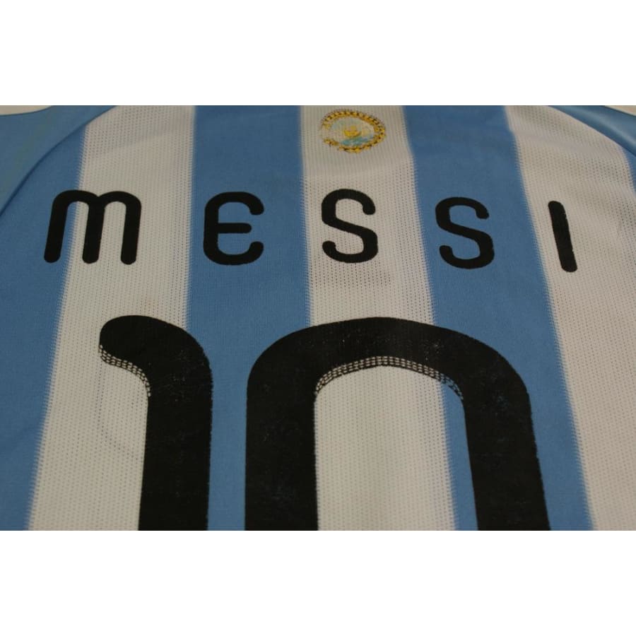Maillot de football rétro domicile équipe d'Argentine N°10 MESSI 2010-2011