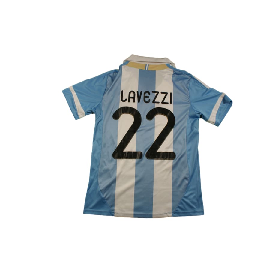 Maillot Argentine vintage domicile N°22 LAVEZZI 2010-2011 - Adidas - Argentine