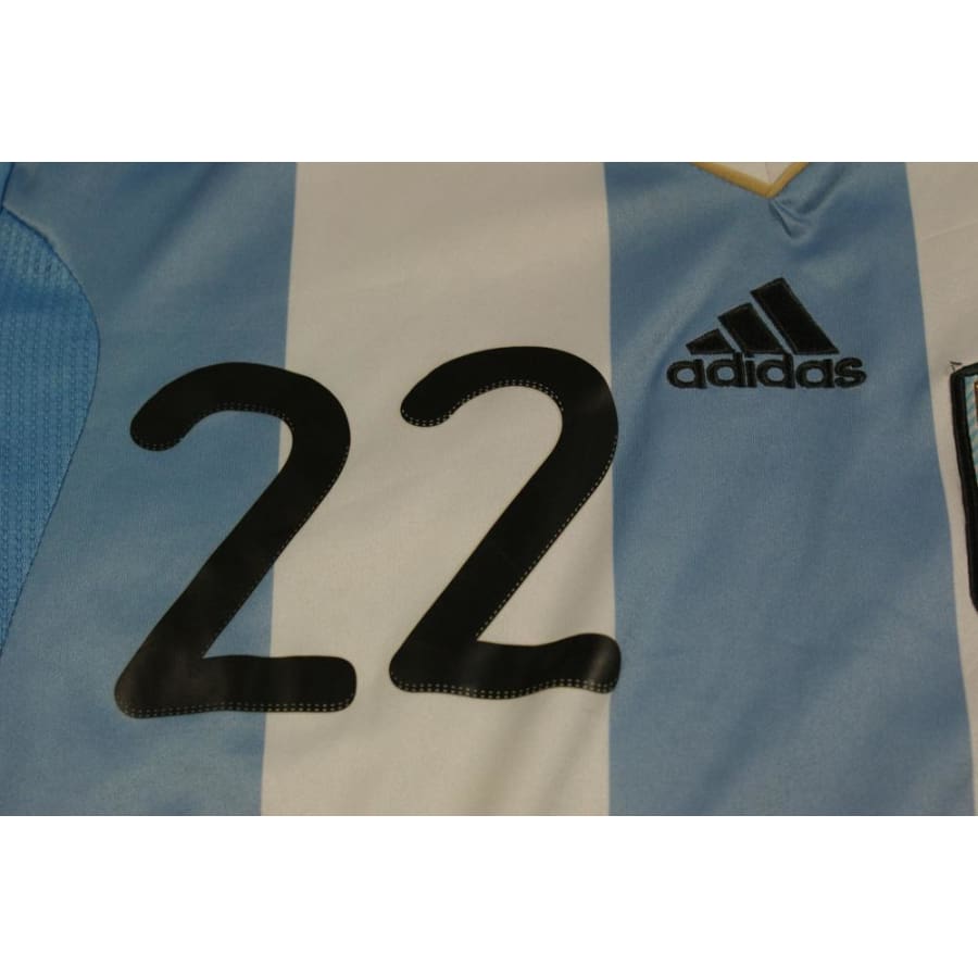 Maillot Argentine vintage domicile N°22 LAVEZZI 2010-2011 - Adidas - Argentine