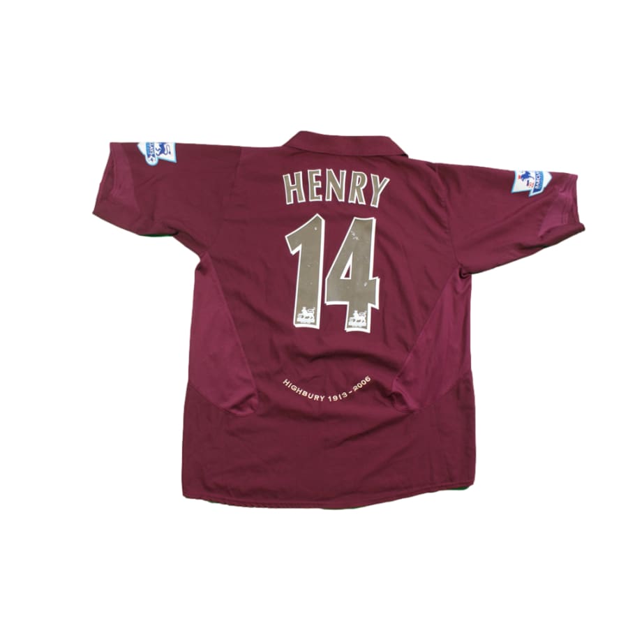 Maillot Arsenal vintage domicile N°14 HENRY 2005-2006 - Nike - Arsenal