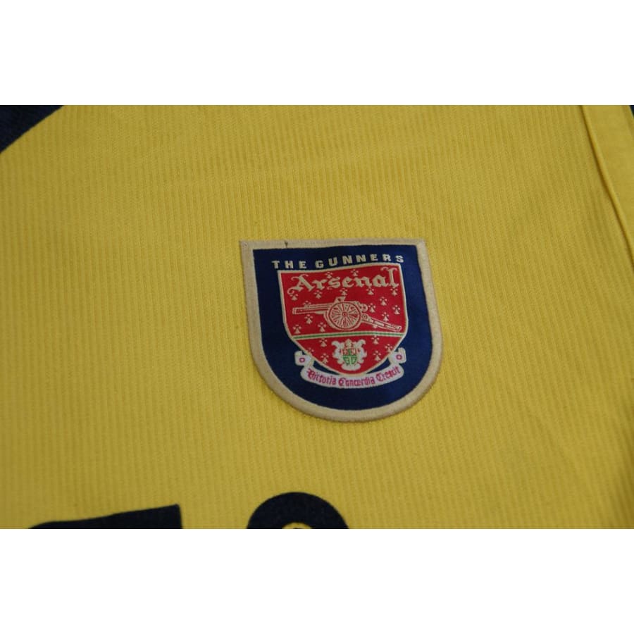 Maillot De Foot Rétro Arsenal 1971 Extérieur Jaune - Toffs Taille M - Bien Usé
