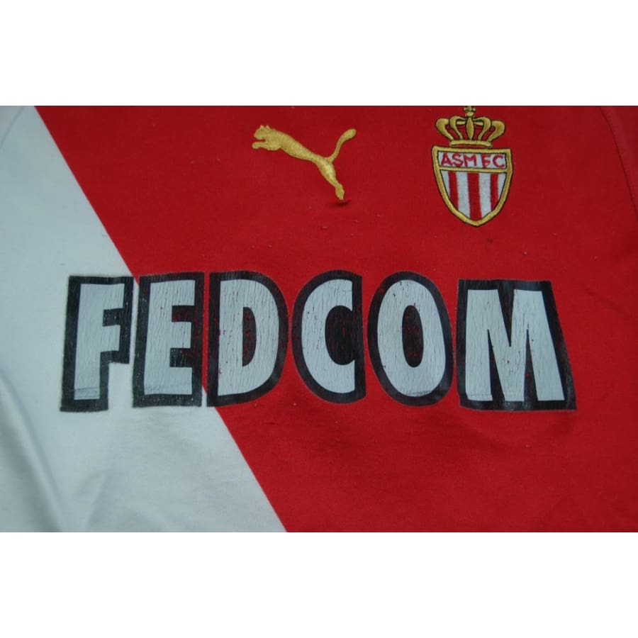 Maillot AS Monaco vintage domicile enfant N°8 GIULY 2003-2004 - Puma - AS Monaco