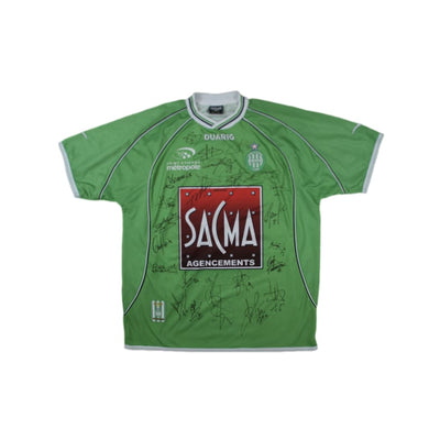 Maillot ASSE vintage domicile dédicacé 2003-2004 - Duarig - AS Saint-Etienne