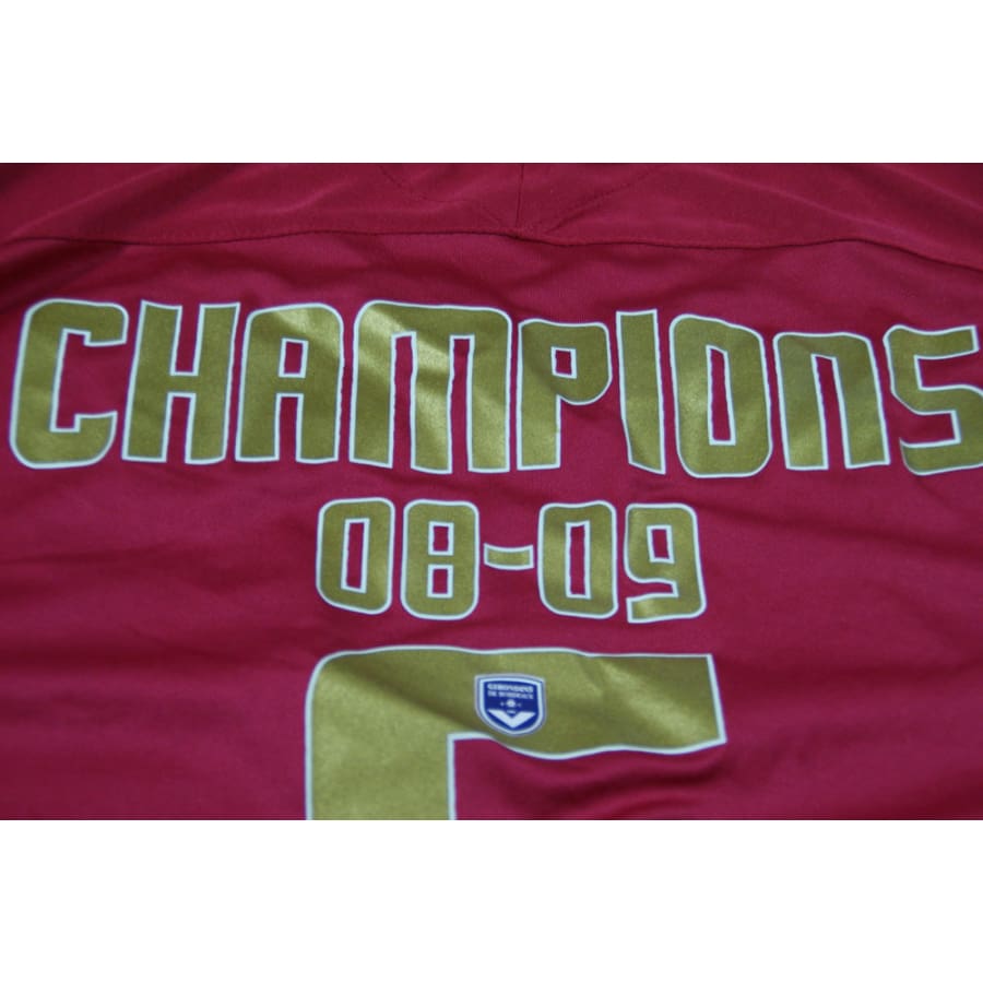 Maillot Bordeaux vintage extérieur N°6 CHAMPIONS 2008-2009 - Puma - Girondins de Bordeaux