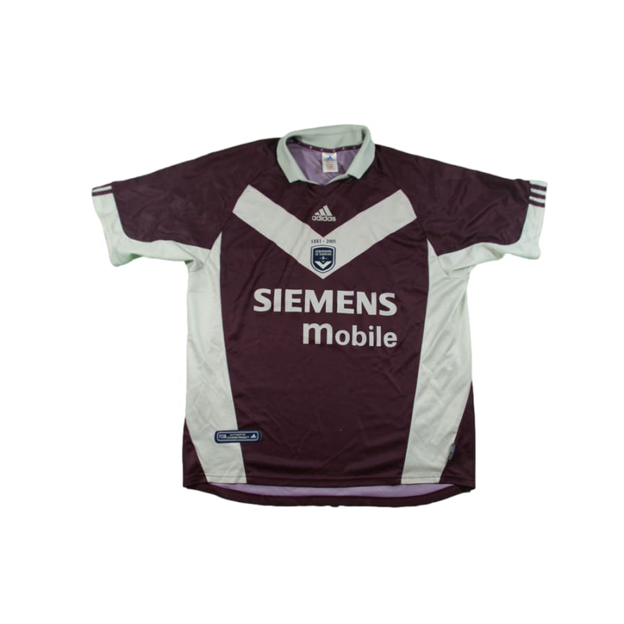 Maillot Vintage Girondins De Bordeaux Third 2001-2002 – Adidas, Taille XL
