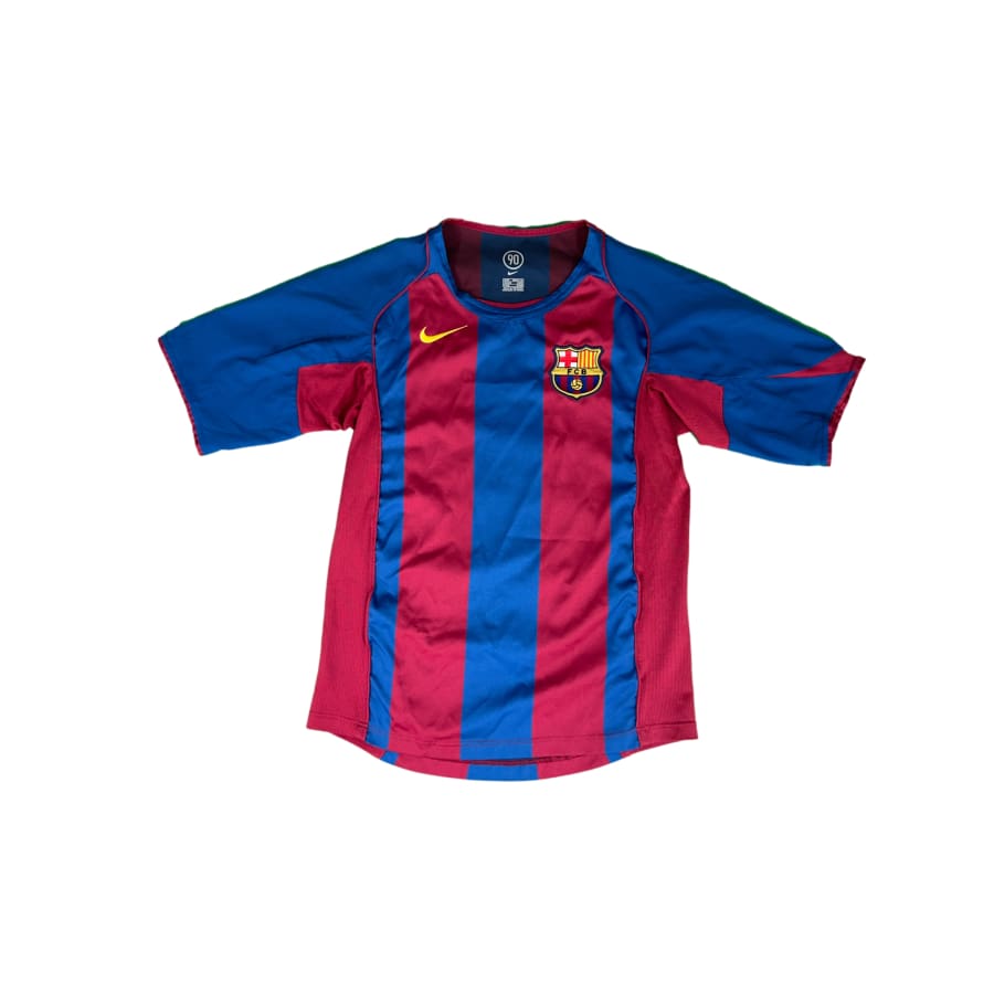 Maillot Domicile FC Barcelone 2005-06 Ronaldinho #10 - Manches Courtes - Taille Homme