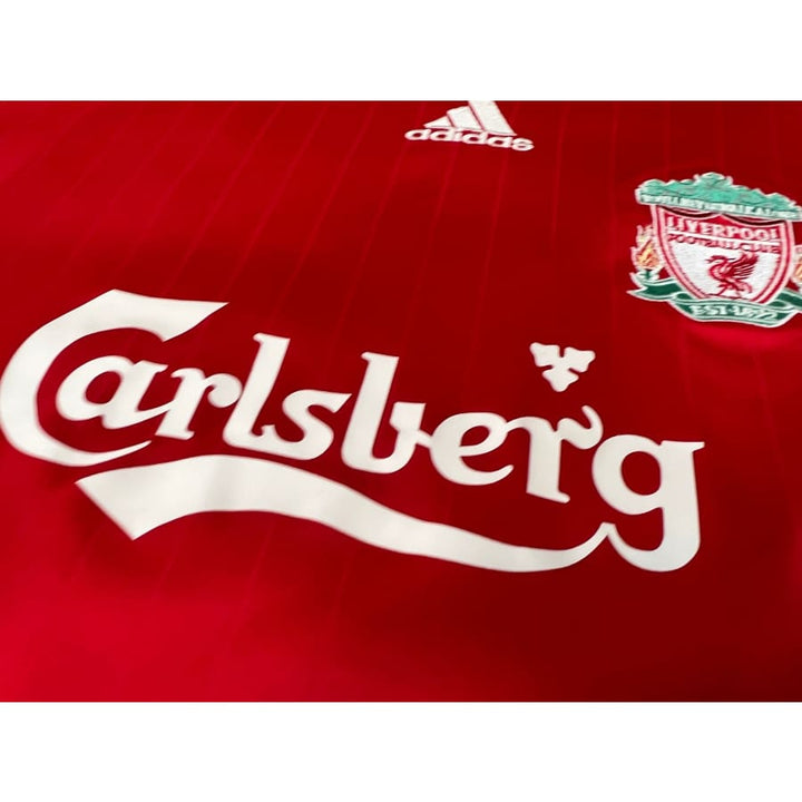 Maillot Domicile Liverpool 2008/2010 Taille XXL - Numéro 8 Gerrard, Marque Adidas - État Moyen