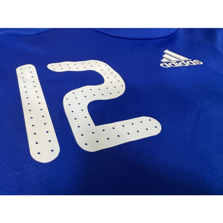 Maillot Football Équipe de France - Domicile 2008 - Henry n°12 Maillot Football Équipe de France - Domicile 2008 - Henry n°12
