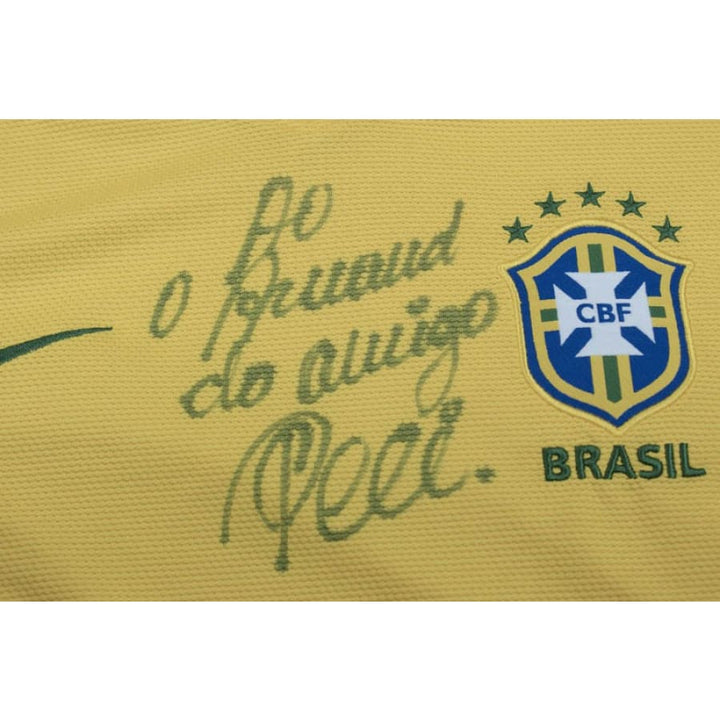 Photo Dédicacée De PELÉ Avec Chemise D'affichage - Autographe Certifié Obtenu En Personne