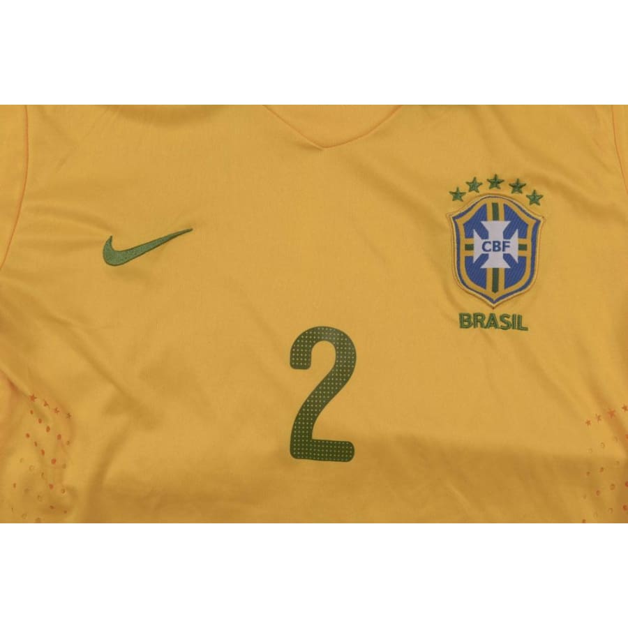 Maillot Brésil Dani Alves Taille S – Jaune, Occasion, Pour Collection Ou Supporter