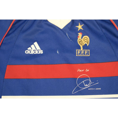 Maillot de foot équipe de France domicile #10 Zidane 1998-1999 - Adidas - Equipe de France