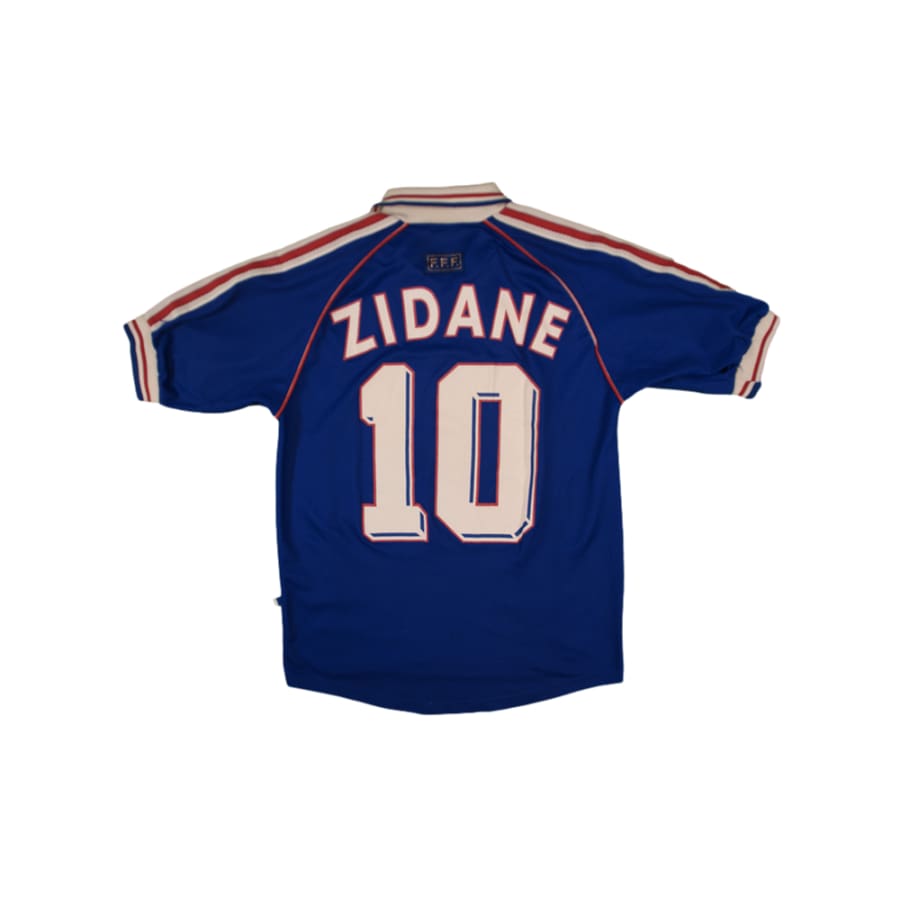 Maillot de foot équipe de France domicile #10 Zidane 1998-1999 - Adidas - Equipe de France