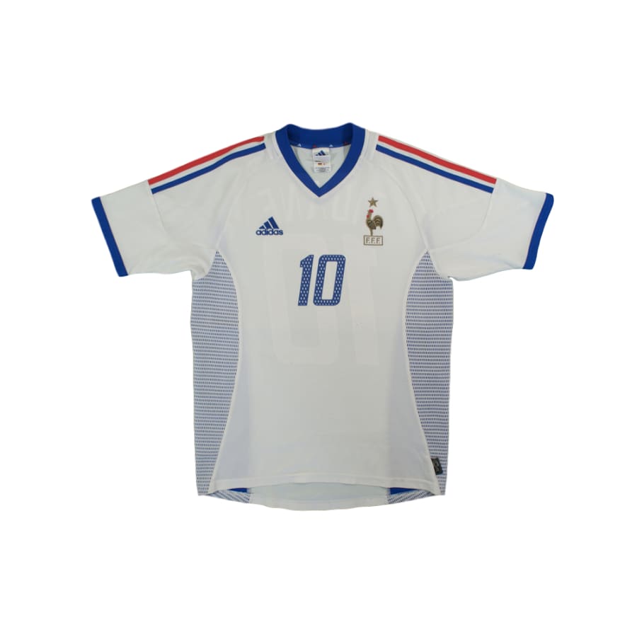 Maillot Adidas Equipe De France Extérieur 2002-2003 - N°10 Zidane - Taille XL