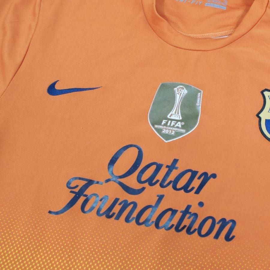 Maillot de foot FC Barcelone n°8 Iniesta Qatar foundation 2013-2014 - Nike - Barcelone