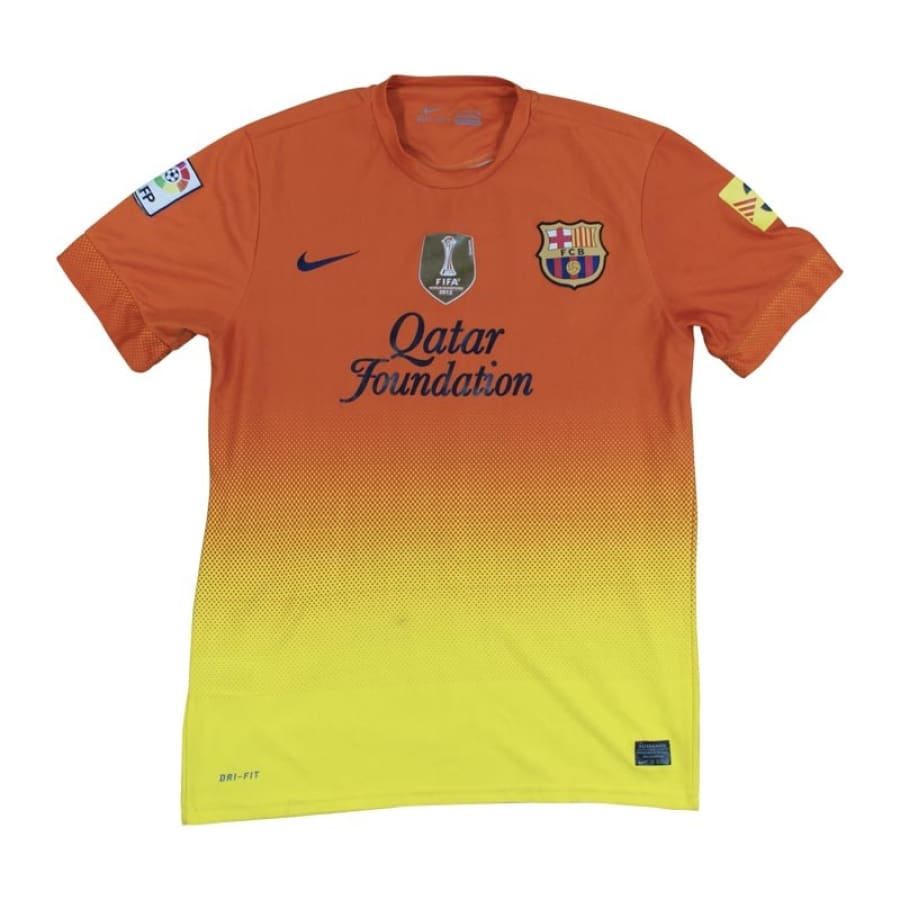 Maillot de foot FC Barcelone n°8 Iniesta Qatar foundation 2013-2014 - Nike - Barcelone