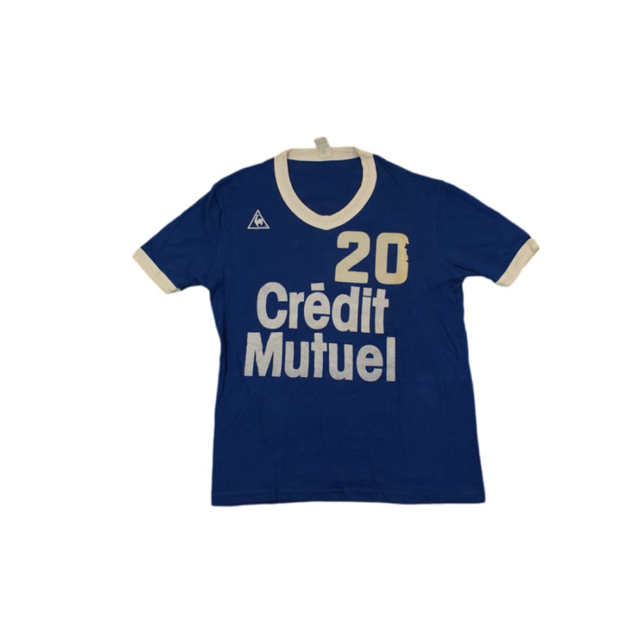 Maillot de foot rétro domicile Crédit Mutuel N°20 années 1990 - Le coq sportif - Autres championnats