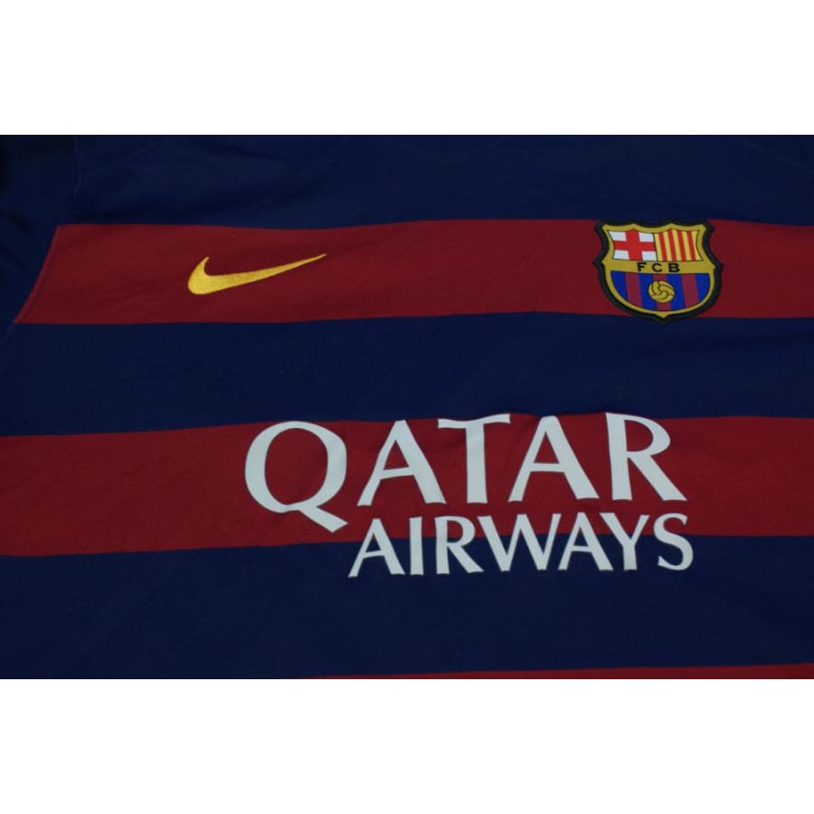 Maillot de foot rétro domicile enfant FC Barcelone N°10 YOANN 2015-2016 - Nike - Barcelone