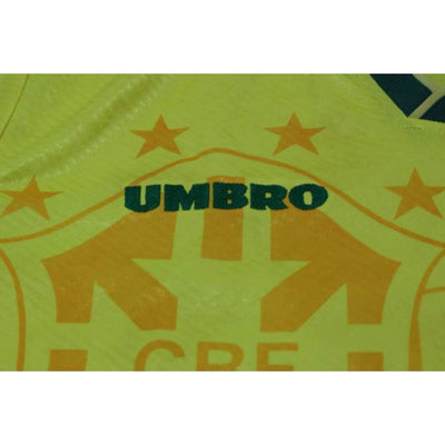 Maillot de foot rétro domicile équipe du Brésil 1994-1995 - Umbro - Bré