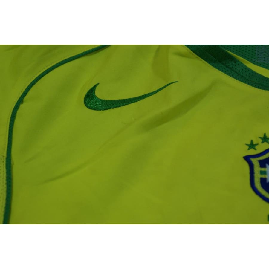 Maillot de foot rétro domicile équipe du Brésil 2004-2005 - Nike - Brésil