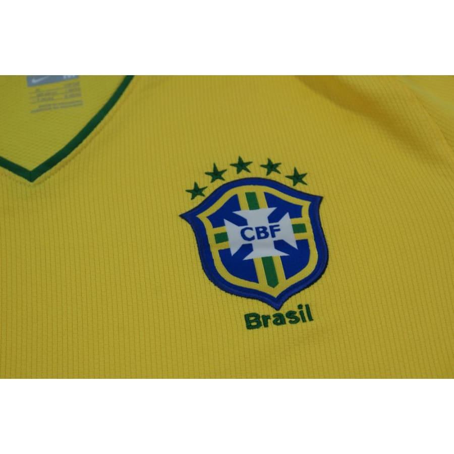 Maillot de foot rétro domicile équipe du Brésil 2008-2009 - Nike - Brésil