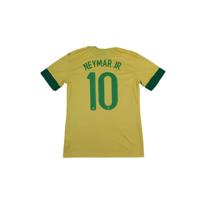 Maillot de foot rétro domicile équipe du Brésil N°10 NEYMAR JR 2013-2014 - Nike - Brésil