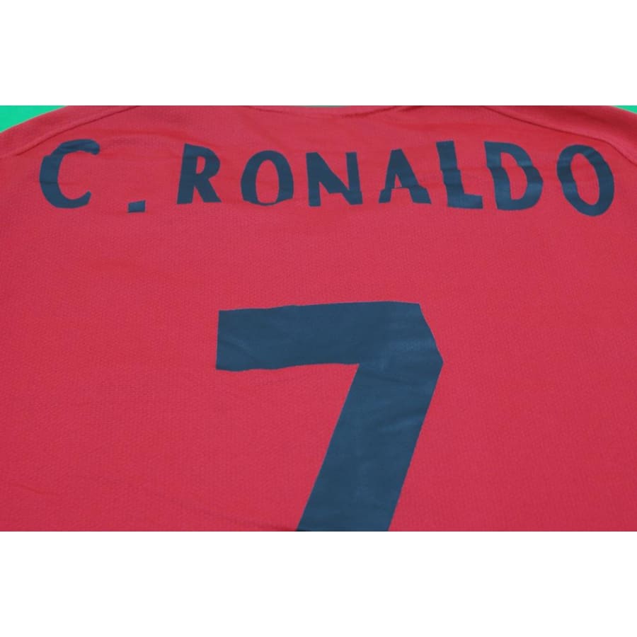 Maillot de foot rétro domicile équipe du Portugal N°7 C.RONALDO 2008-2009 - Nike - Portugal