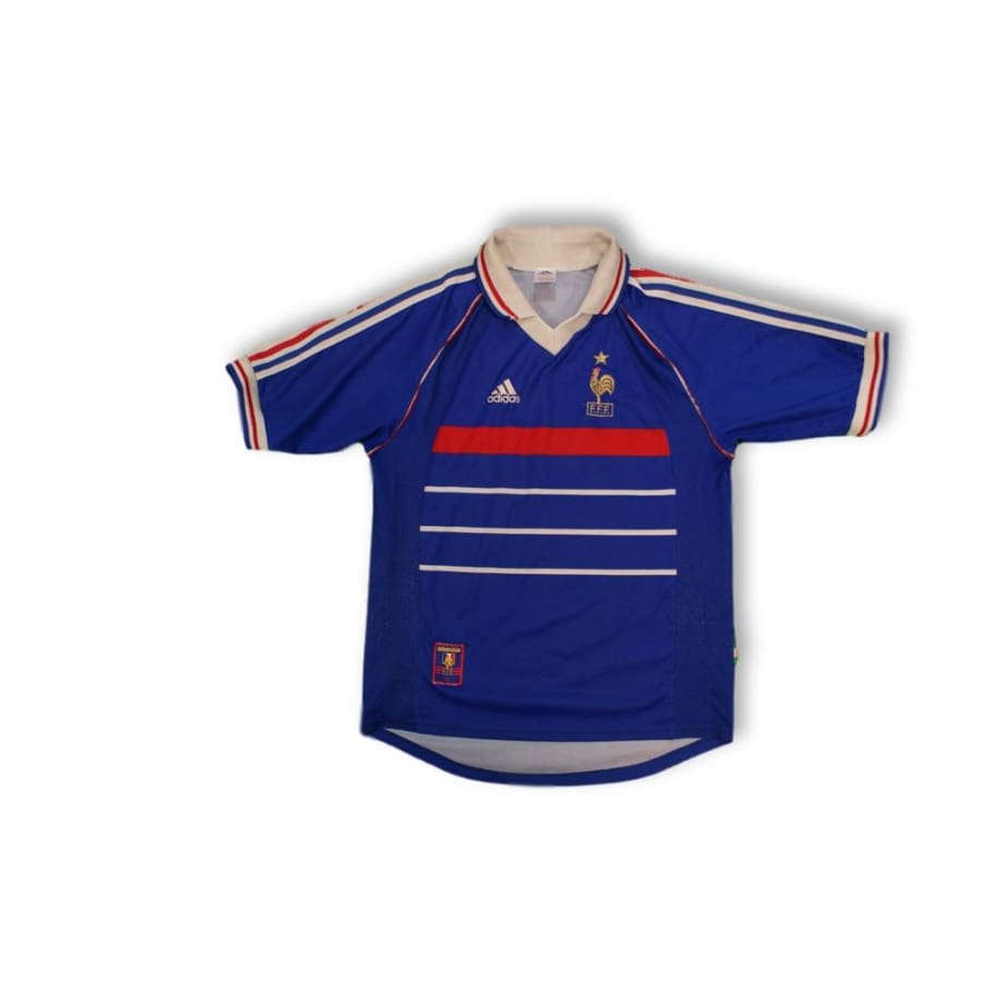 Maillot de foot rétro domicile Equipe de France 1999-2000 - Adidas - Equipe de France