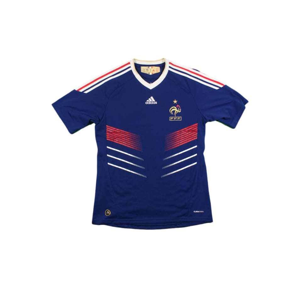 Maillot de foot rétro domicile Equipe de France 2010-2011 - Adidas - Equipe de France