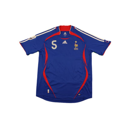 Maillot de foot rétro domicile Equipe de France Espoir N°5 SAKHO 2006-2007 - Adidas - Equipe de France