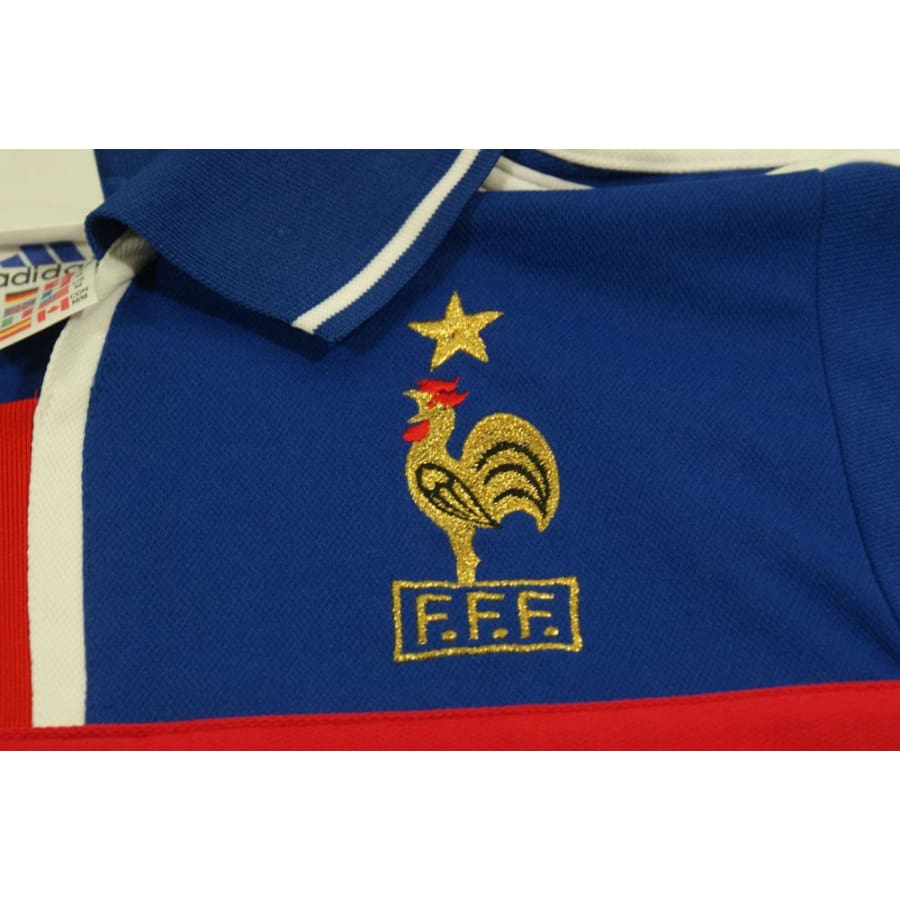 Maillot de foot rétro domicile Equipe de France N°10 ZIDANE 2000-2001 - Adidas - Equipe de France