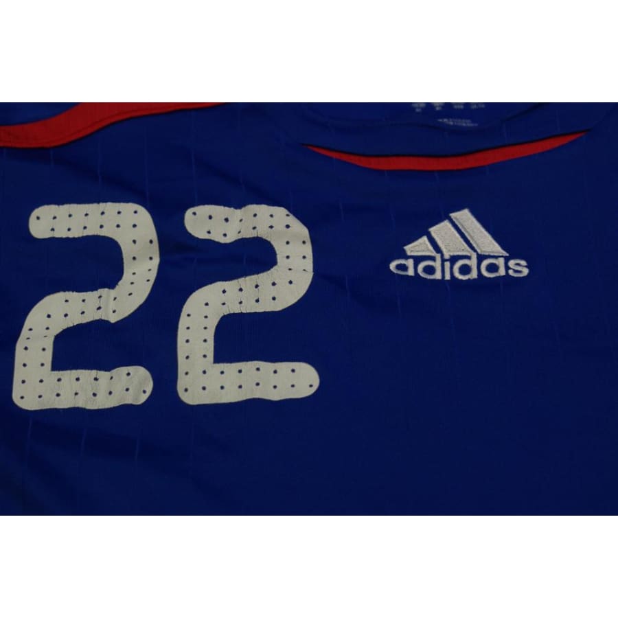 Maillot de foot rétro domicile Equipe de France N°22 RIBERY 2006-2007 - Adidas - Equipe de France