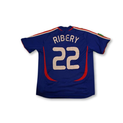 Maillot de foot rétro domicile Equipe de France N°22 RIBERY 2006-2007 - Adidas - Equipe de France