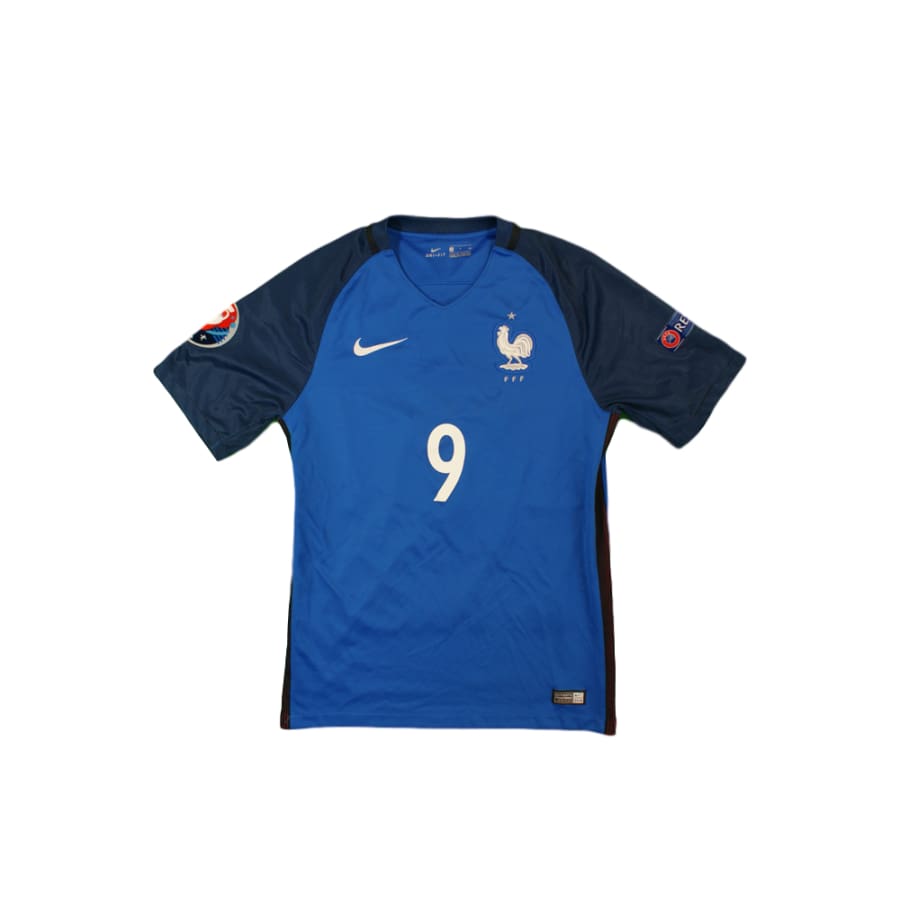 Maillot de foot rétro domicile Equipe de France N°9 GAMEIRO 2016-2017 - Nike - Equipe de France