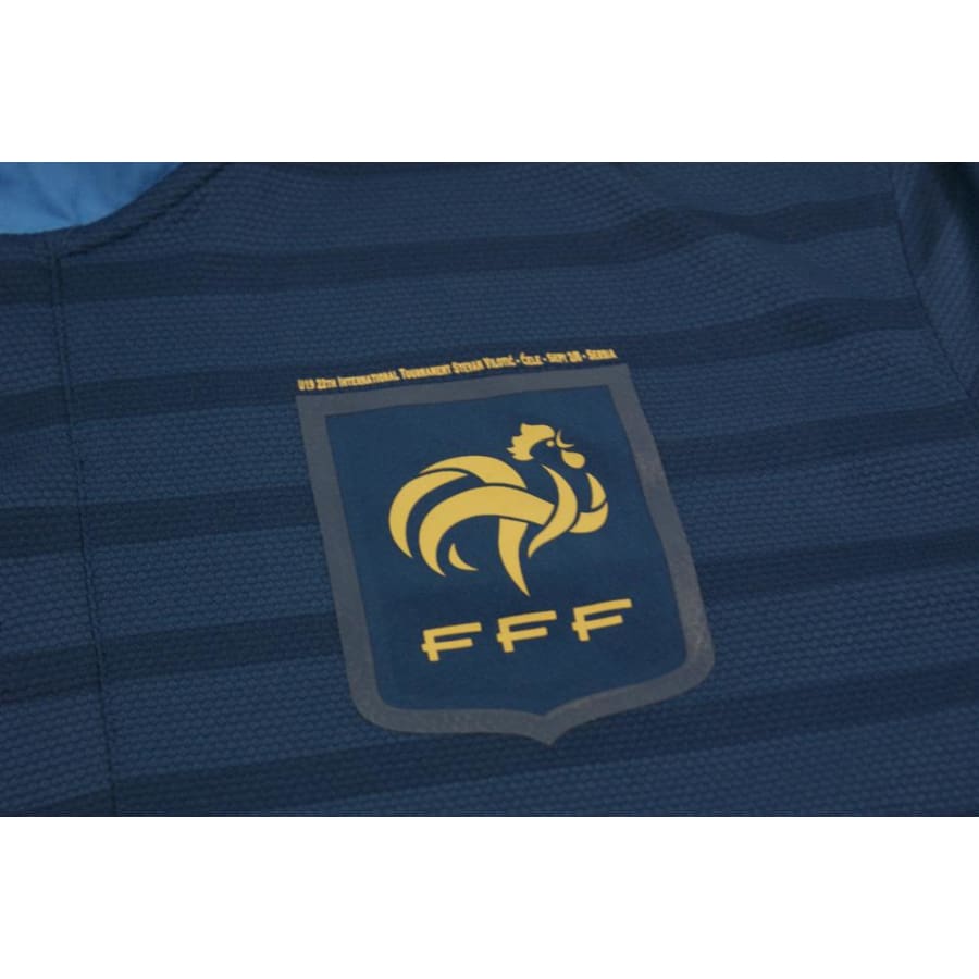Maillot de foot rétro domicile Equipe de France U19 Vs Serbie 2012-2013 - Nike - Equipe de France