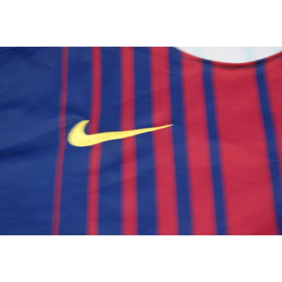 Maillot de foot rétro domicile FC Barcelone N°10 MESSI 2017-2018 - Nike - Barcelone