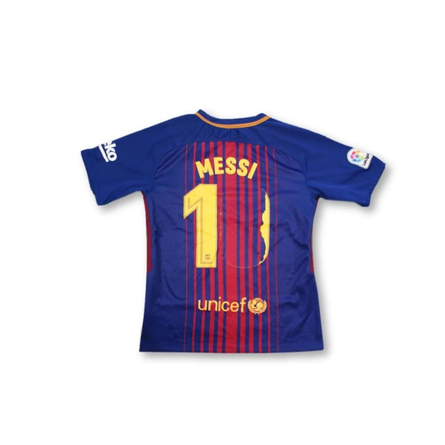 Maillot de foot rétro domicile FC Barcelone N°10 MESSI 2017-2018 - Nike - Barcelone