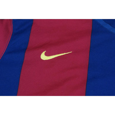 Maillot de foot rétro domicile FC Barcelone N°10 RONALDINHO 2007-2008 - Nike - Barcelone