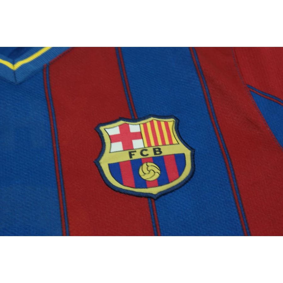 Maillot de foot rétro domicile FC Barcelone N°6 XAVI 2009-2010 - Nike - Barcelone