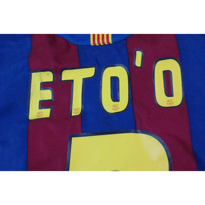 Maillot de foot rétro domicile FC Barcelone N°9 ETO’O 2005-2006 - Nike - Barcelone