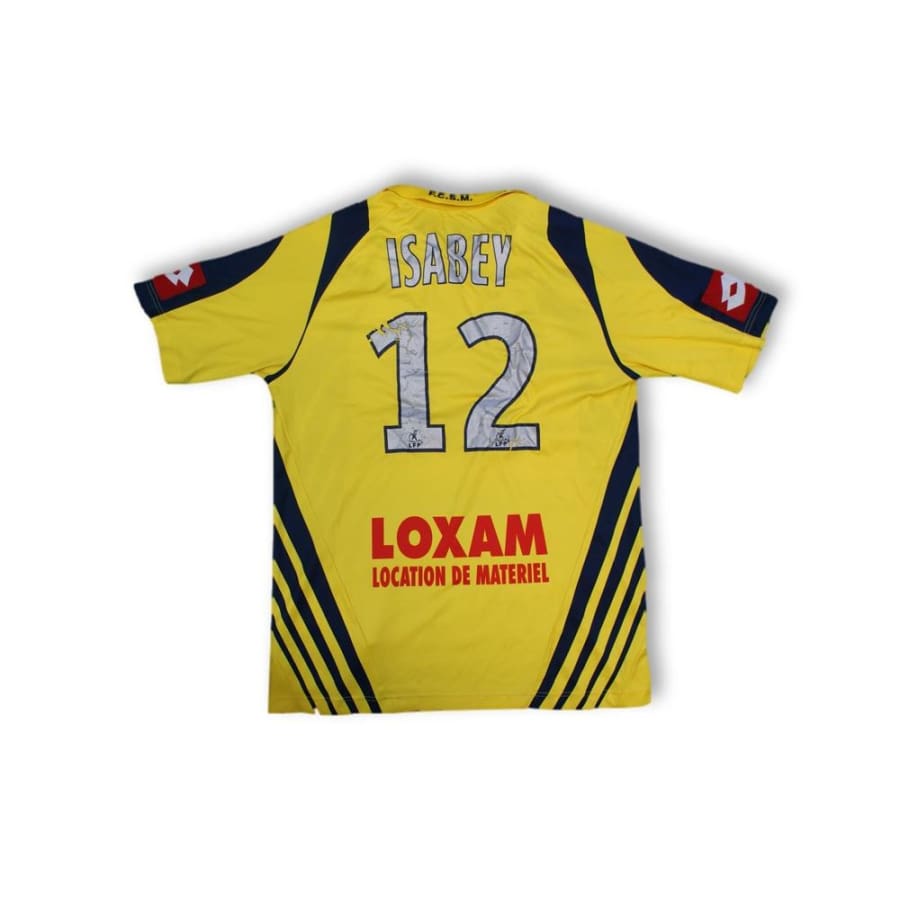 Maillot de foot rétro domicile FC Sochaux-Montbéliard N°12 ISABEY 2007-2008 - Lotto - FC Sochaux-Montbéliard