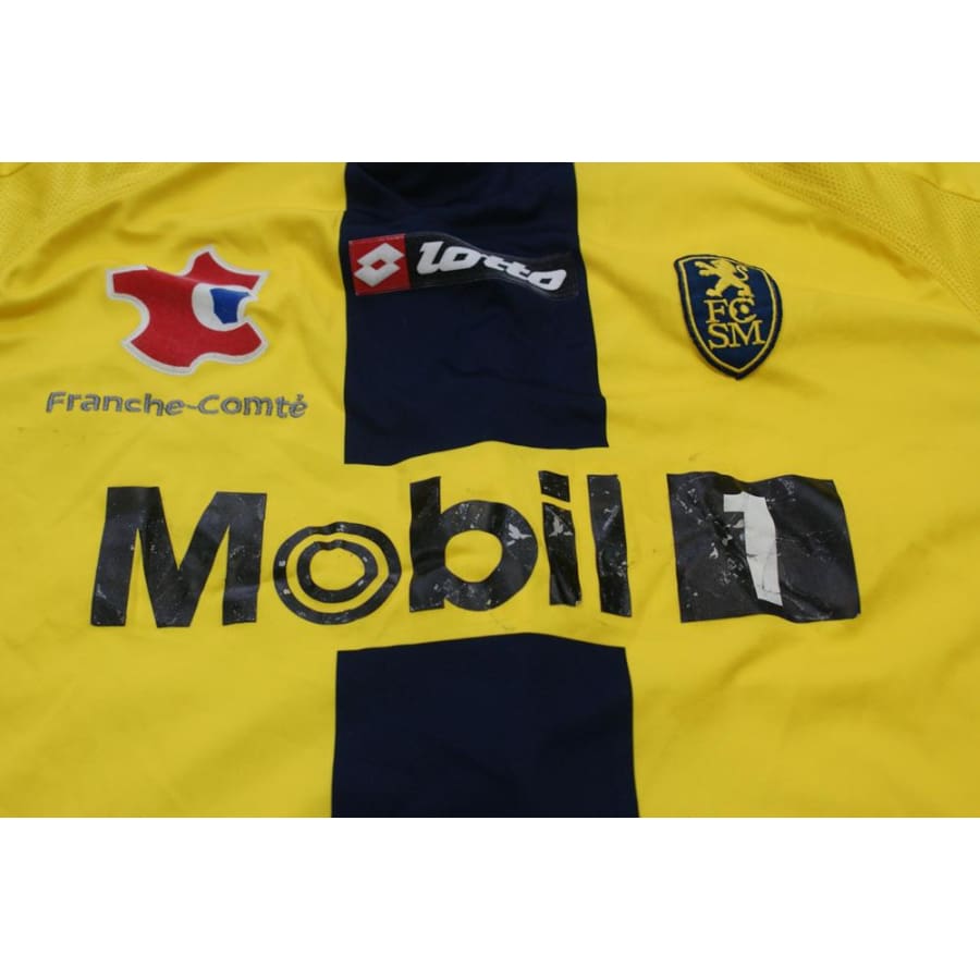 Maillot de foot rétro domicile FC Sochaux-Montbéliard N°3 JACQUOT 2008-2009 - Lotto - FC Sochaux-Montbéliard