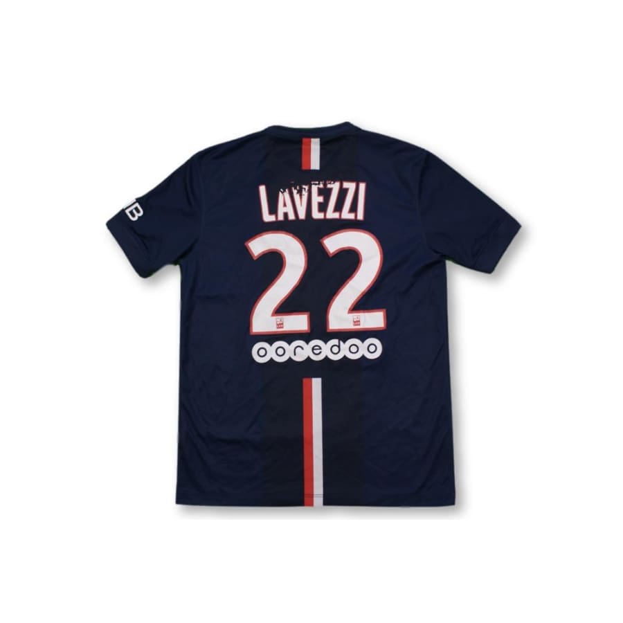 Maillot de foot rétro domicile Paris Saint-Germain PSG N°22 LAVEZZI 2014-2015 - Nike - Paris Saint-Germain