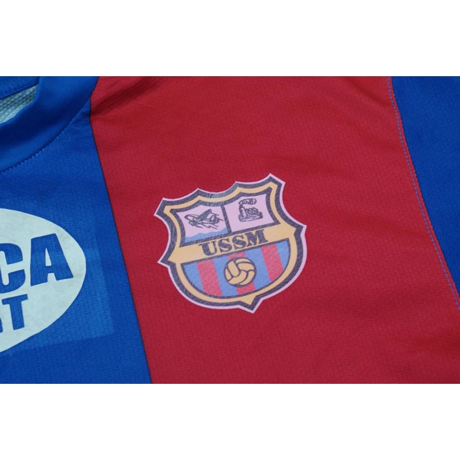Maillot De Football Vintage SAINT-MALO – Uhlsport Blanc Taille XL, Porté