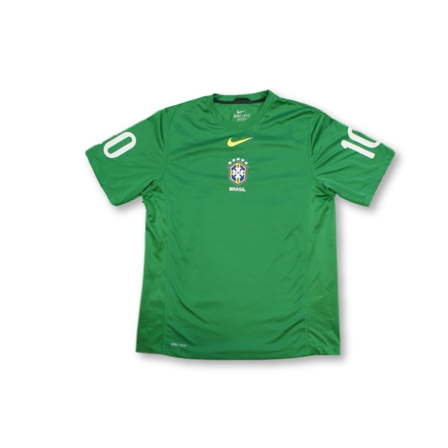 Maillot de foot rétro entraînement équipe du Brésil 2010-2011 - Nike - Brésil