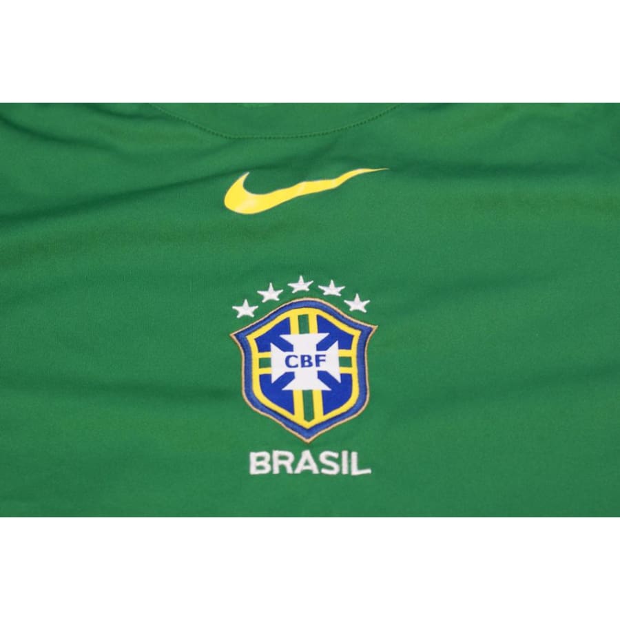 Maillot de foot rétro entraînement équipe du Brésil 2010-2011 - Nike - Brésil