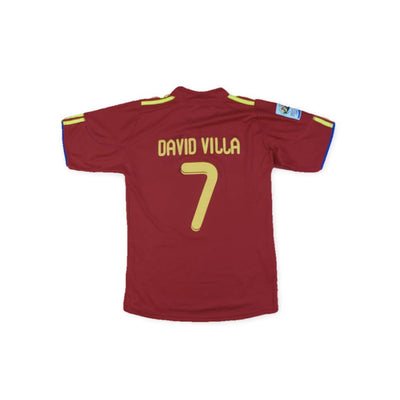 Maillot de foot retro équipe dEspagne N°7 DAVID VILLA 2010-2011 - Adidas - Espagne