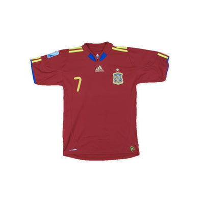 Maillot de foot retro équipe dEspagne N°7 DAVID VILLA 2010-2011 - Adidas - Espagne