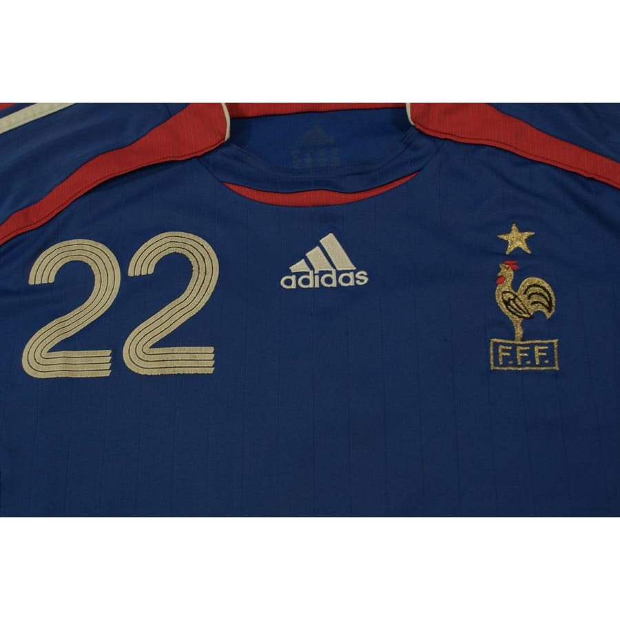 Maillot de foot retro Equipe de France N°22 RIBERY 2006-2007 - Adidas - Equipe de France