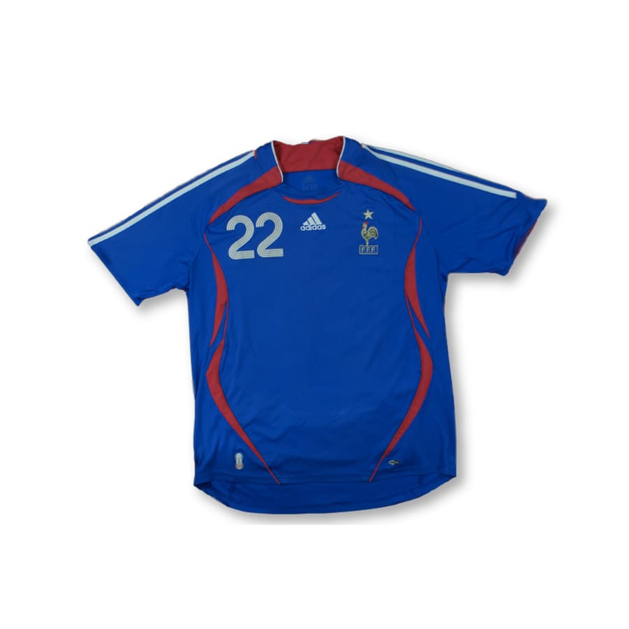 Maillot de foot retro Equipe de France N°22 RIBERY 2006-2007 - Adidas - Equipe de France