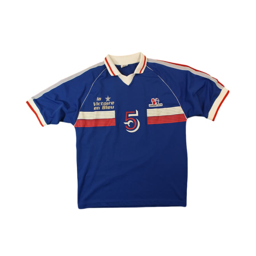 Maillot de foot rétro supporter Le victoire en Bleu N°5 années 1990 - Autres marques - Autres championnats